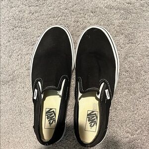Vans Black Slip-On Sneakers